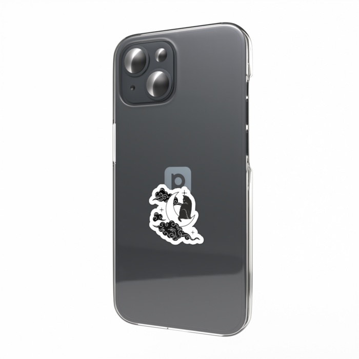 三日月と黒猫(Black✕White)大小