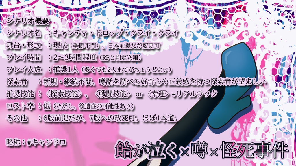 【CoC】キャンディ・ドロップ・クライ・クライ【SPLL:E190337】