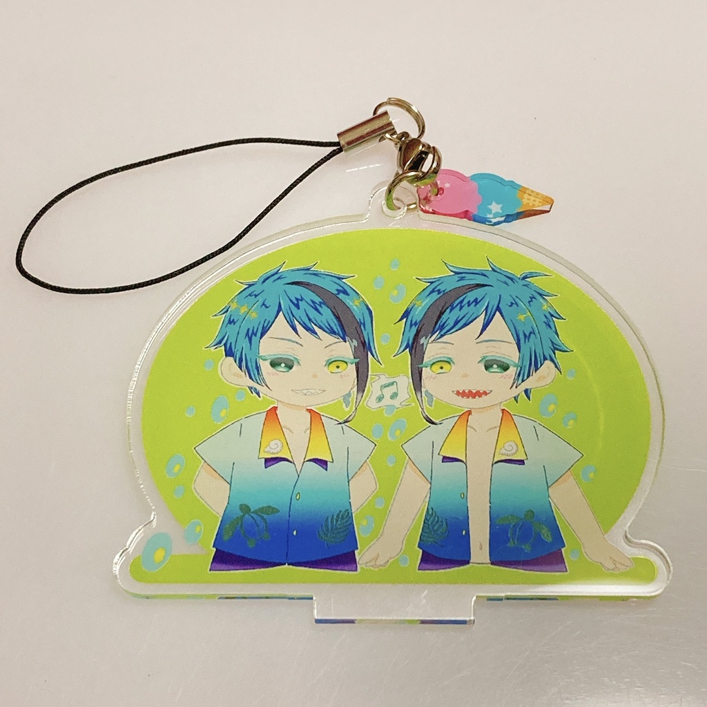 ジェイド&フロイド【台座・ストラップ付き】