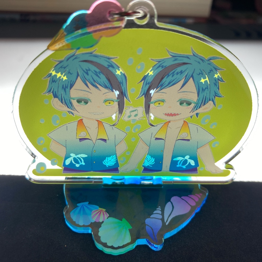 ジェイド&フロイド【台座・ストラップ付き】