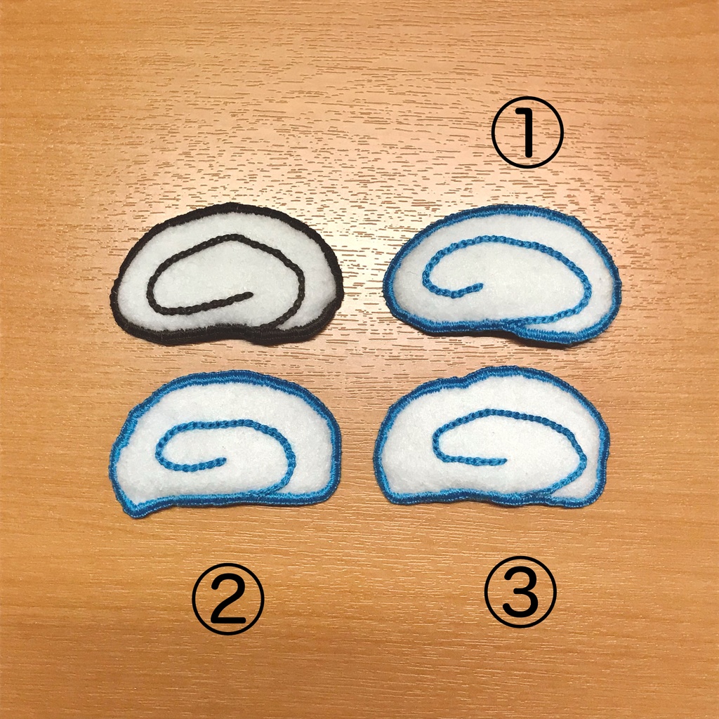 富山のぐるぐるかまぼこぱっちんピン