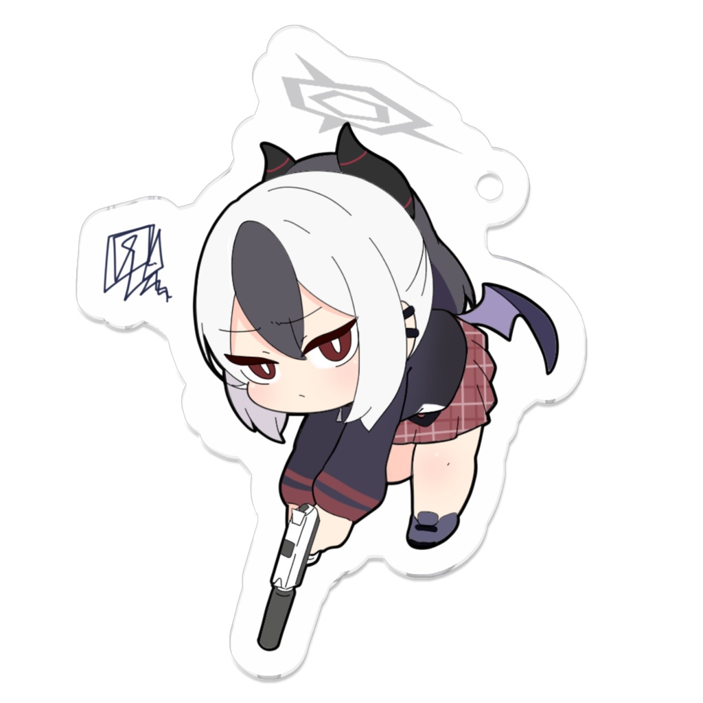 つままれミニカヨコのアクリルキーホルダー