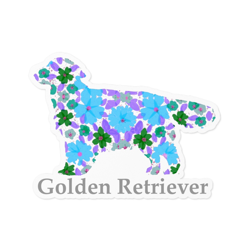 花ワンコ ゴールデンレトリバー