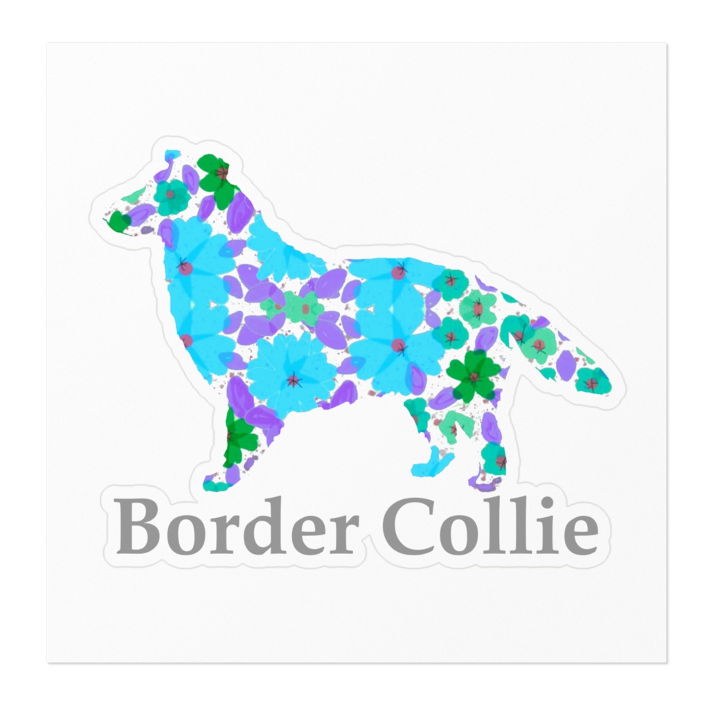 花ワンコ ボーダーコリー