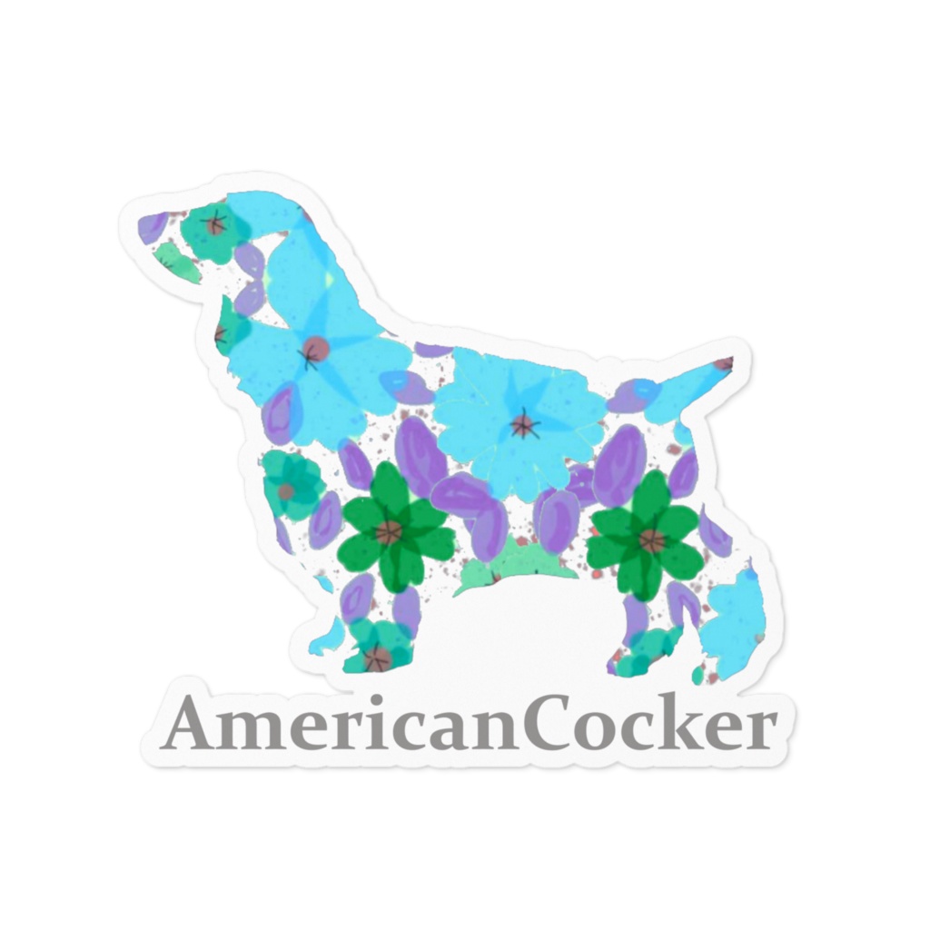 花ワンコ　アメリカンコッカー