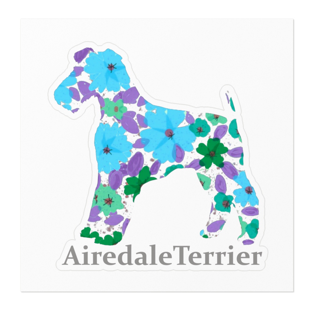 花ワンコ エアデールテリア
