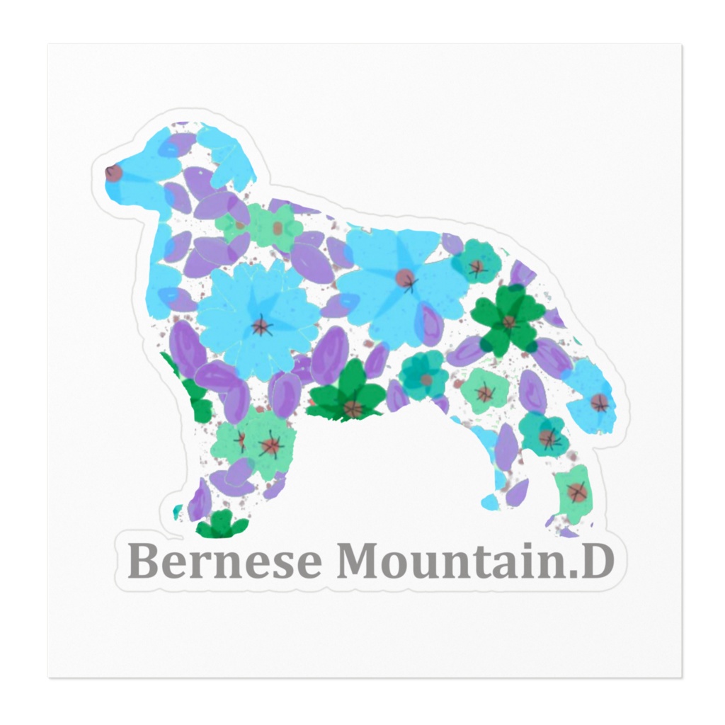 花ワンコ バーニーズマウンテンドッグ