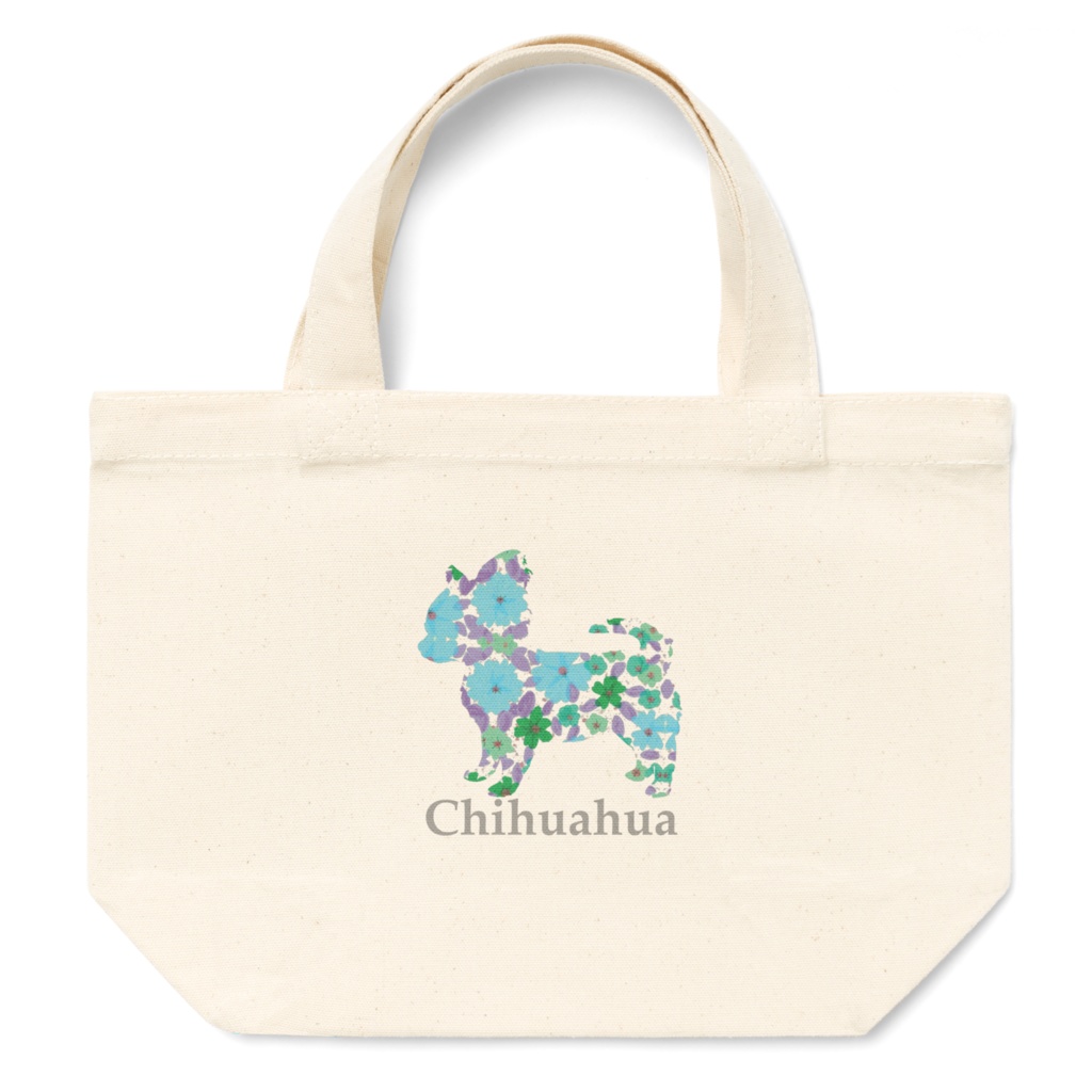 花ワンコ チワワ トートバッグ