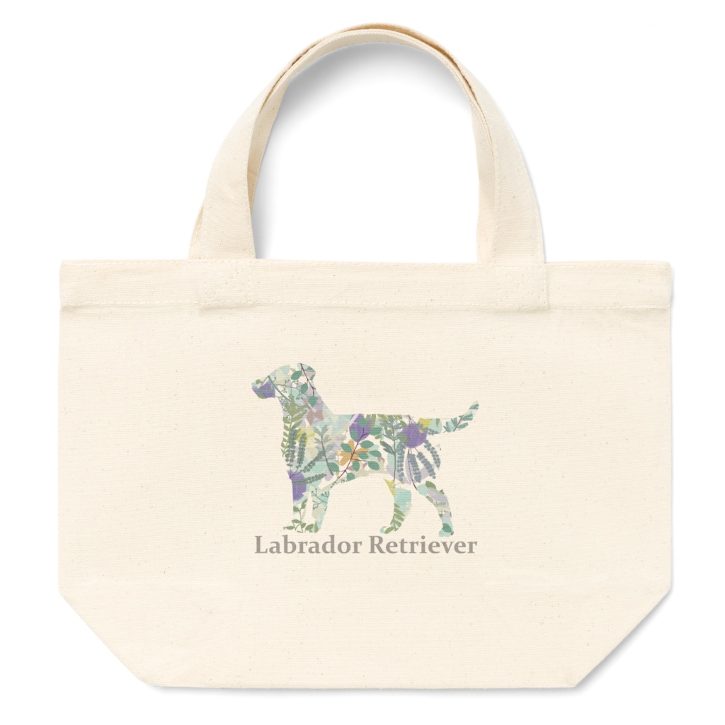 花ワンコ　ボタニカル ラブラドール　トートバッグ
