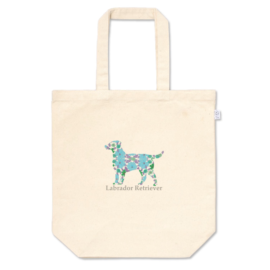 花ワンコ トートバッグ ラブラドール