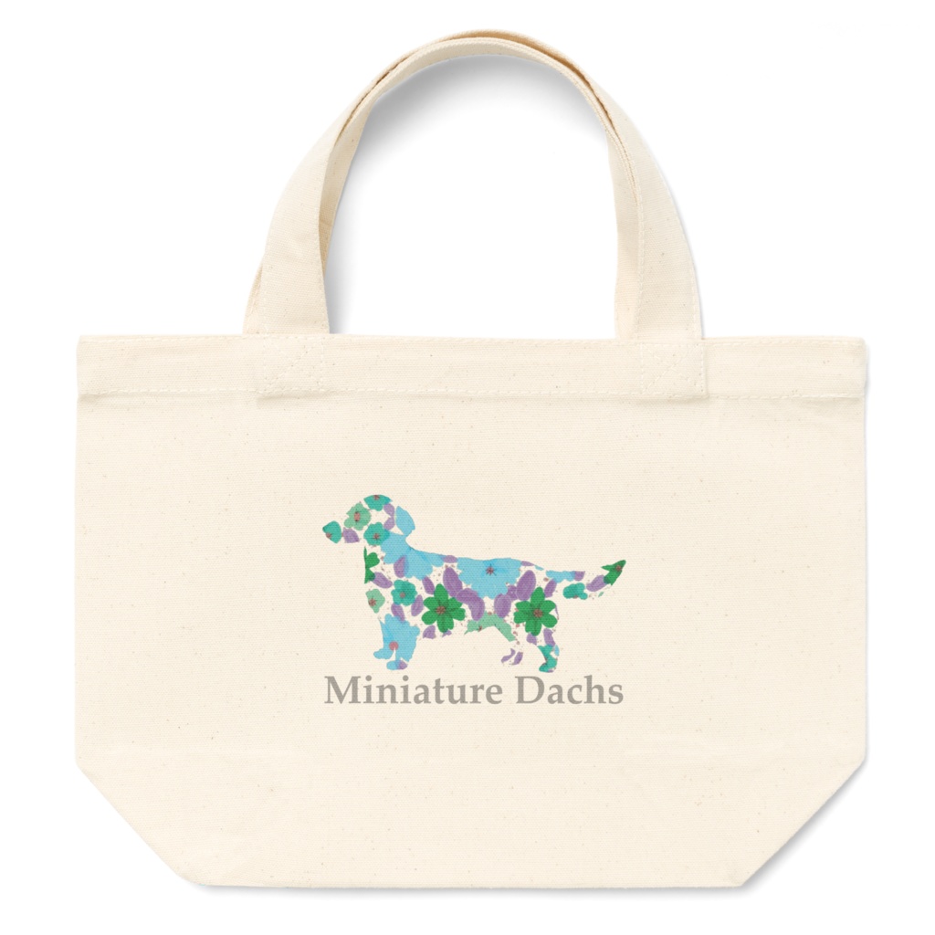 花ワンコ トートバッグ ダックス