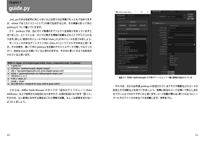 mGear リグモジュールを構成するアレコレ