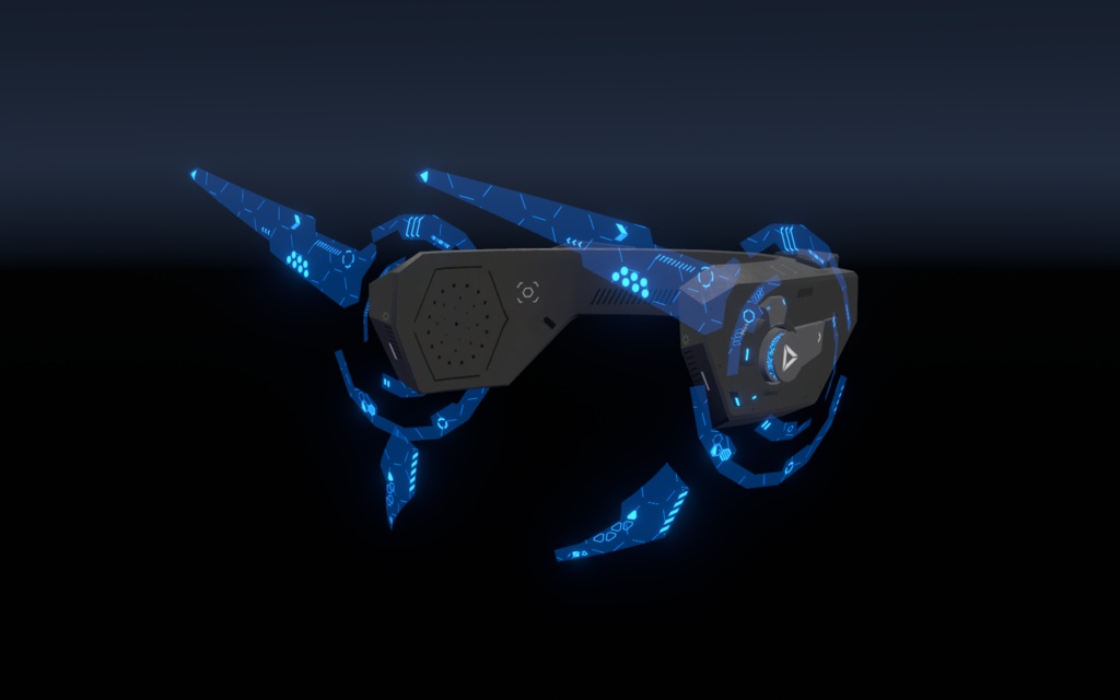 VRCアバター向け Sci-fiなヘッドギア
