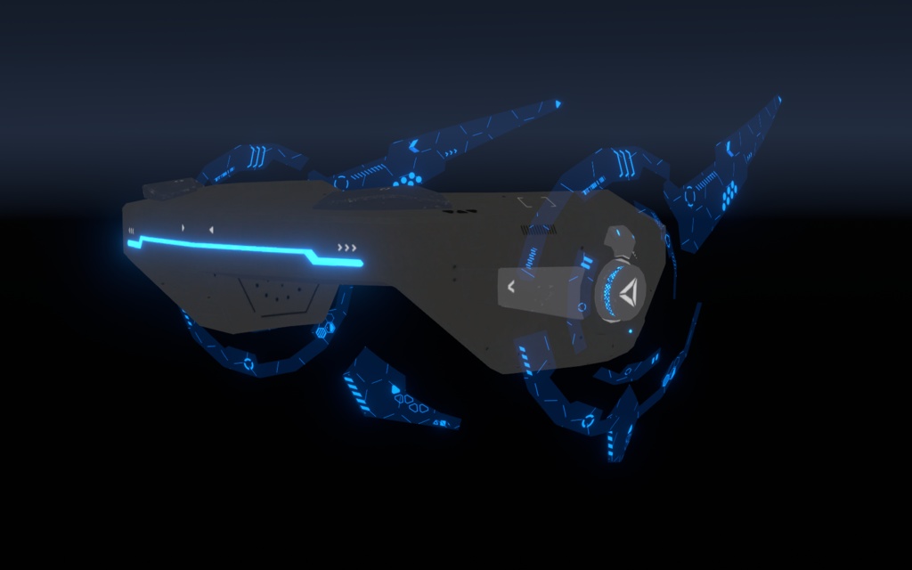 VRCアバター向け Sci-fiなヘッドギア