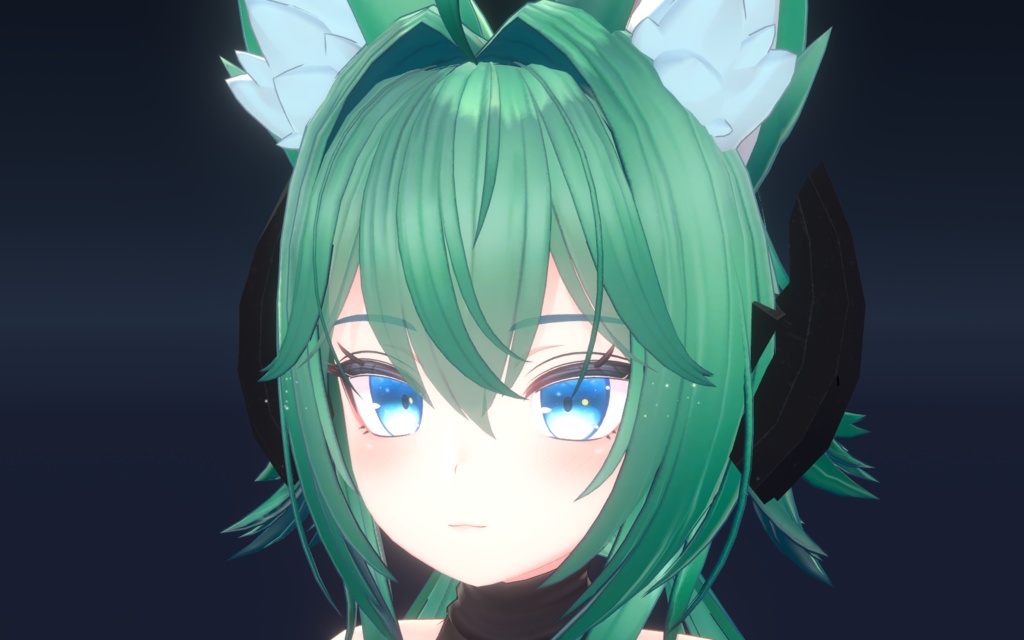 VRCアバター向け Sci-fiな開閉式バイザー