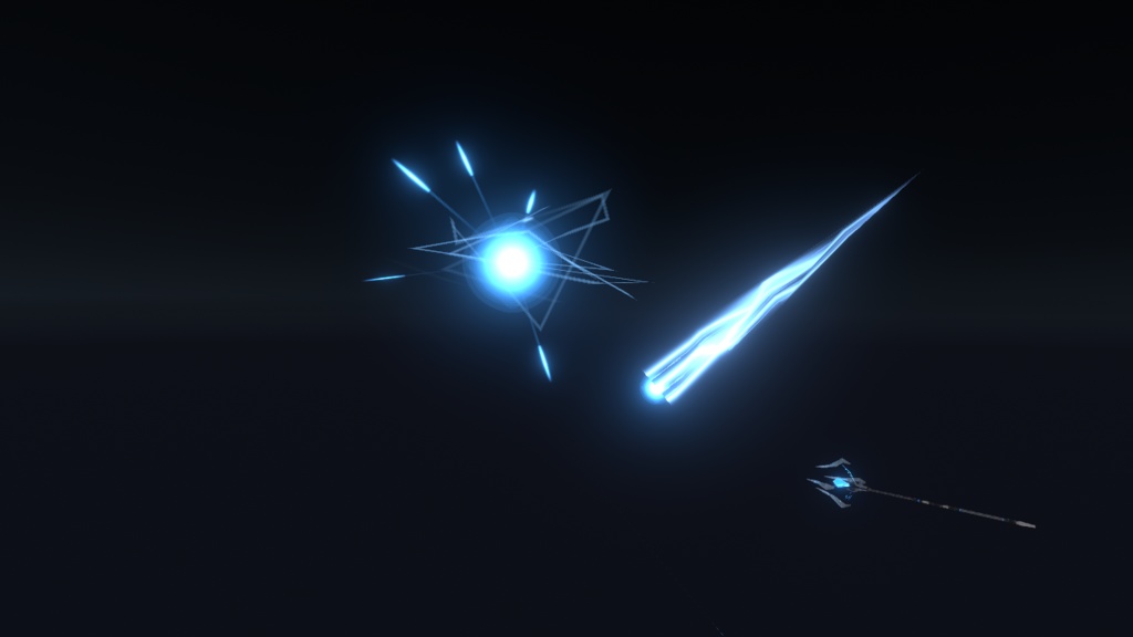 VRChatアバター向け武器モデル SFファンタジーな杖