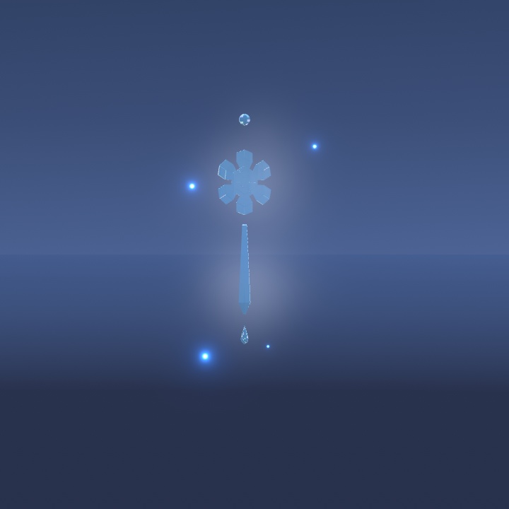 VRChatアバター向けアクセサリー 氷のイヤリング