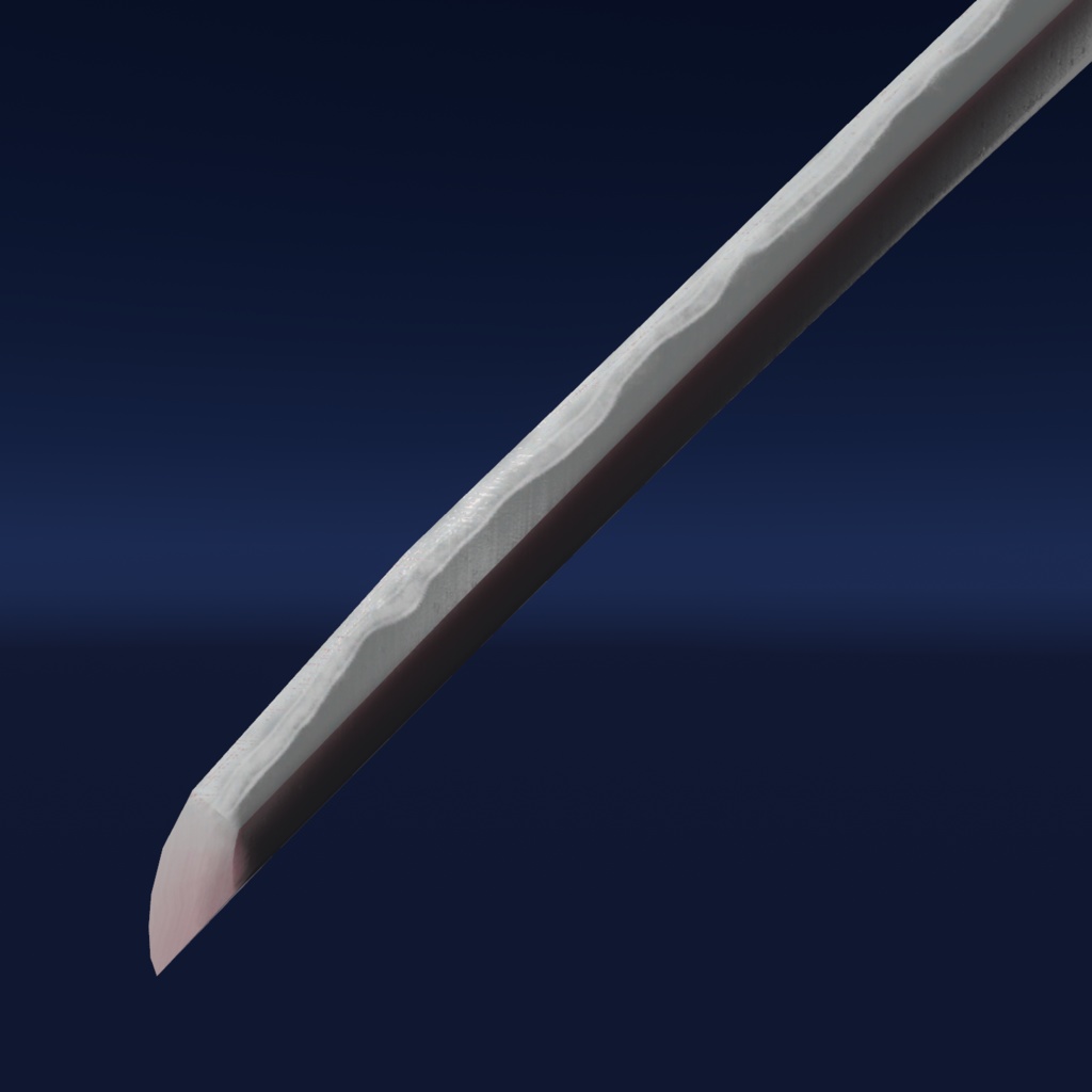 VRChat向け武器モデル サイバーヒヒイロカネ刀