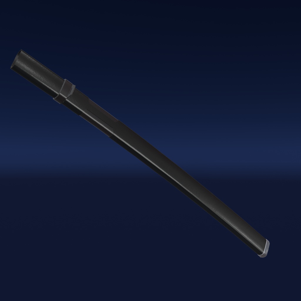 VRChat向け武器モデル サイバーヒヒイロカネ刀