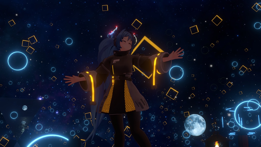 オリジナル3Dモデル「ヒビキ」