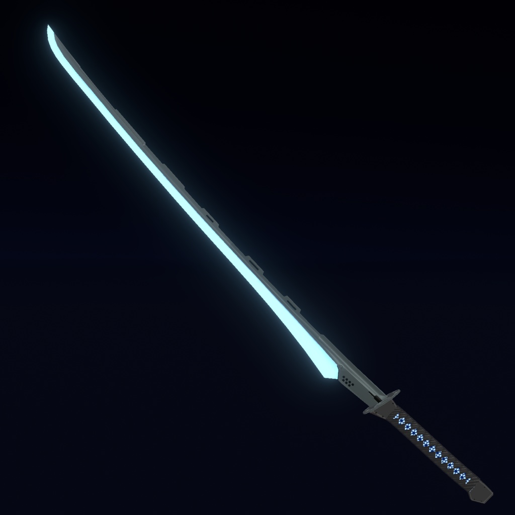 VRChat向け武器モデル Sci-Fi Katana