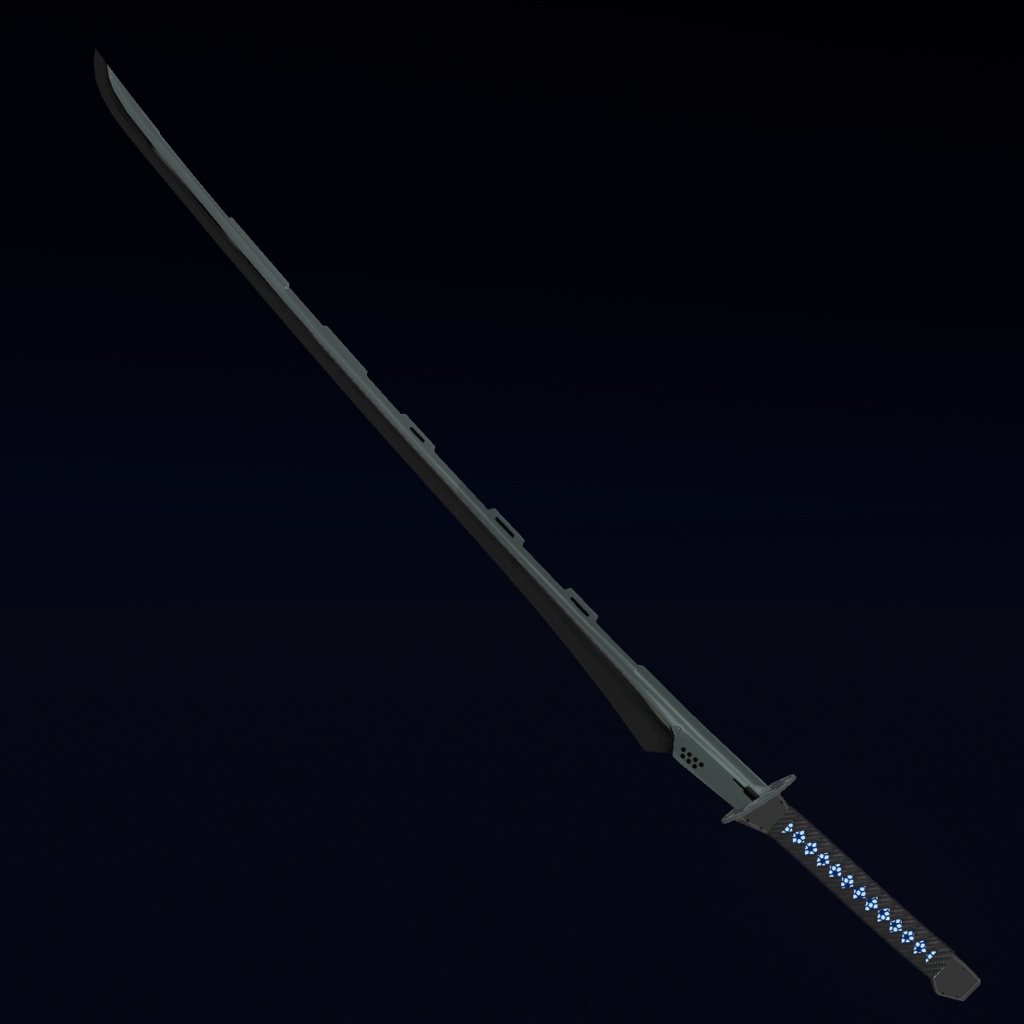 VRChat向け武器モデル Sci-Fi Katana