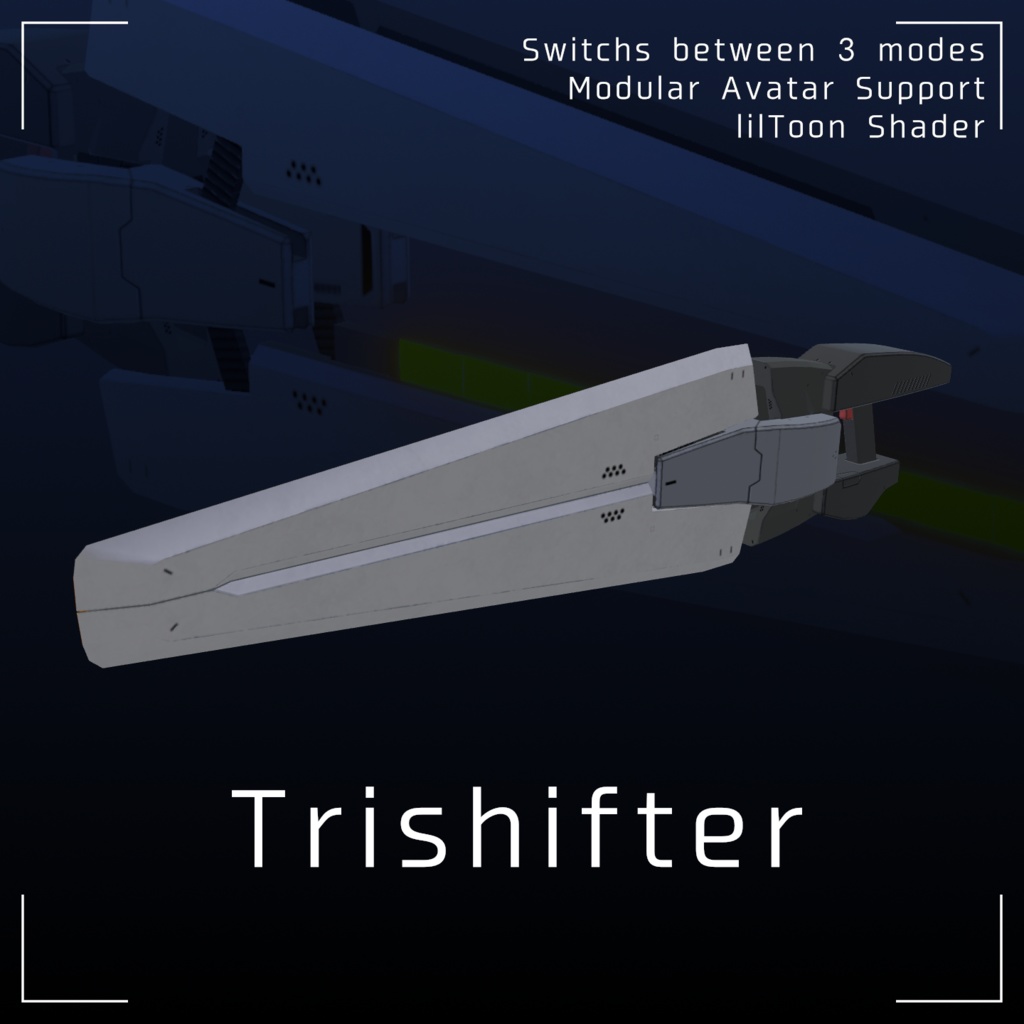 VRChatアバター用武器モデル　Trishifter