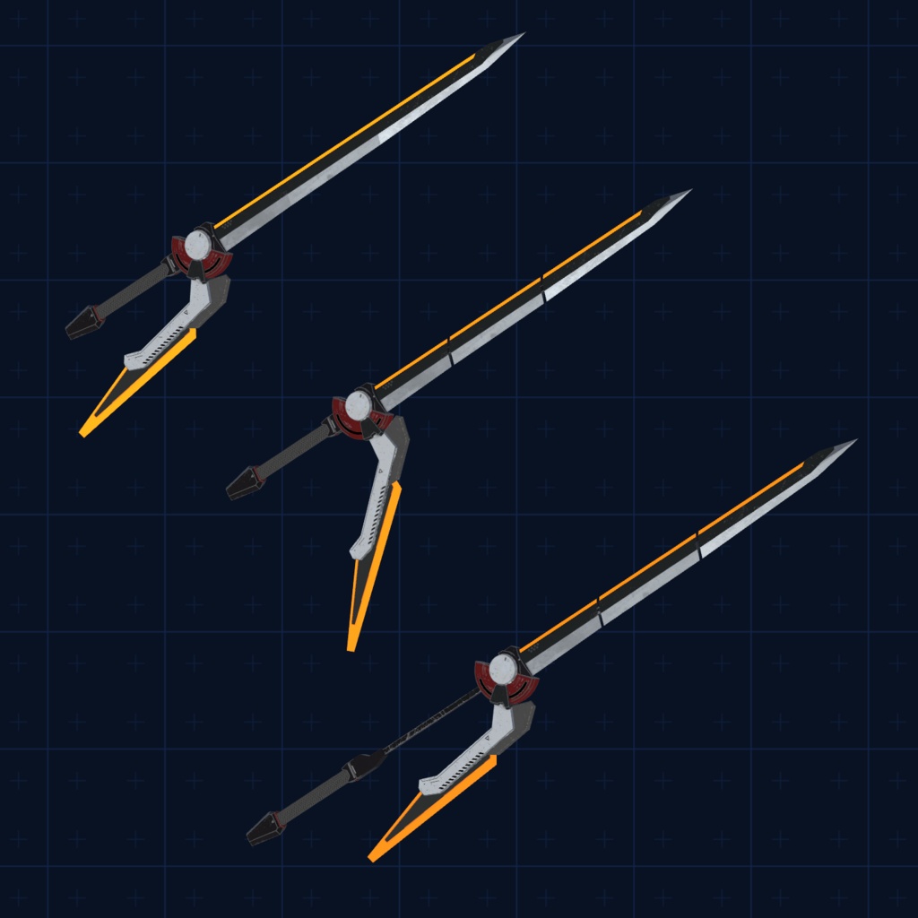 VRChatアバター向け武器モデル Bescythe