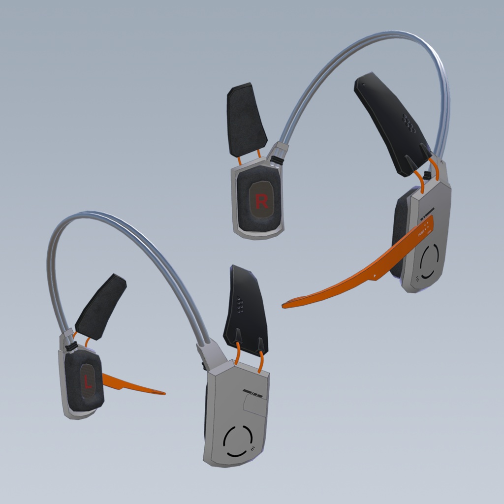 VRCアバター用アクセサリー OSCHeadphone