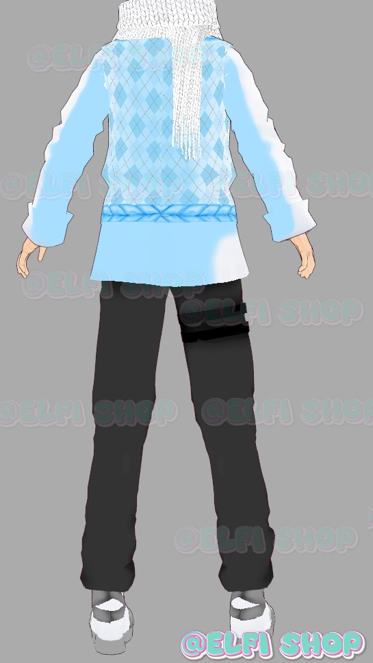 Full costume for the warped model! Ready custom for import!