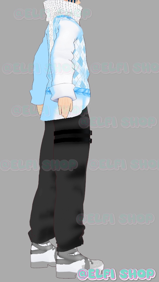 Full costume for the warped model! Ready custom for import!