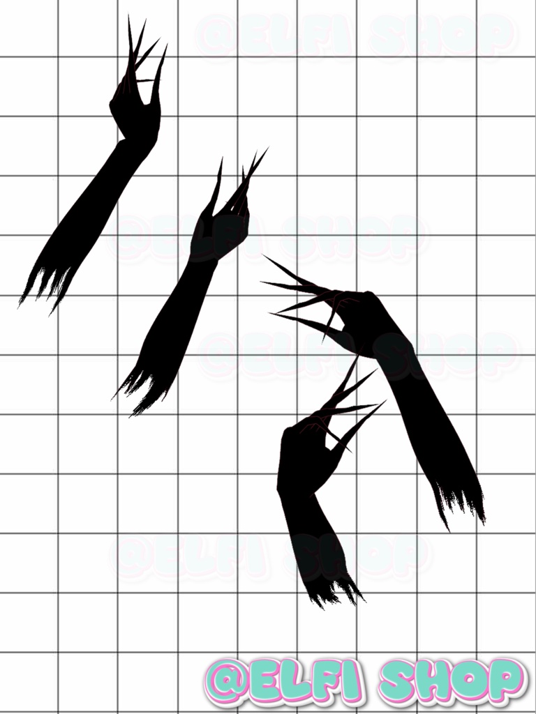 BLACK HANDS (hand jewelry)