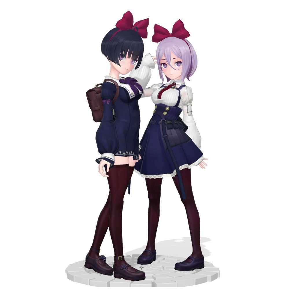 【VRChat】オリジナル3Dモデル P07_Nero & Bianco