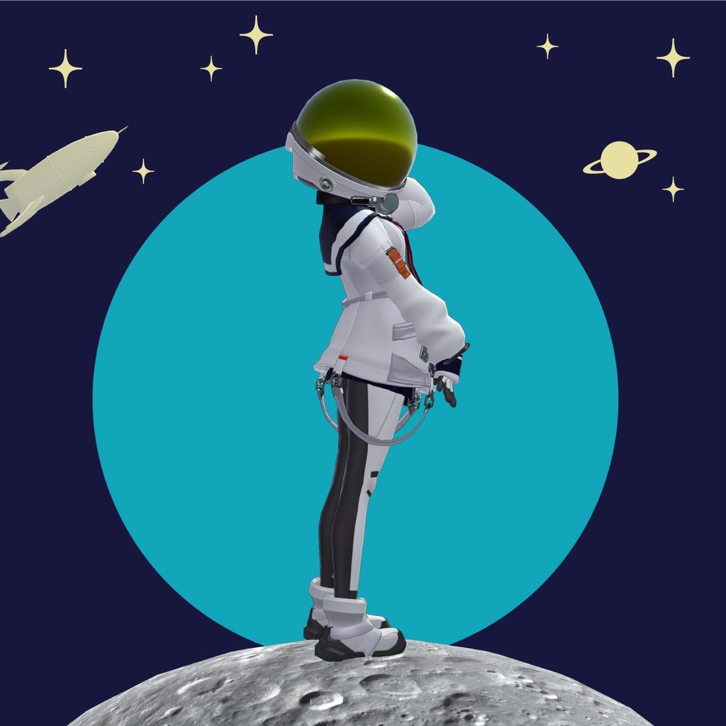 【VRChat 】オリジナル3Dアバター P05_ASTRO