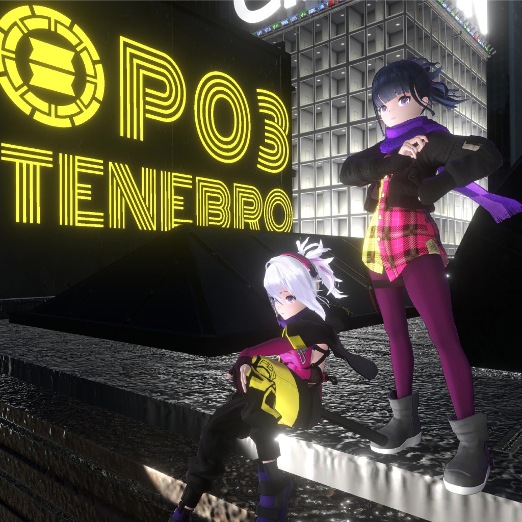 【VRChat 】オリジナル3Dアバター 「P03_tenebro」