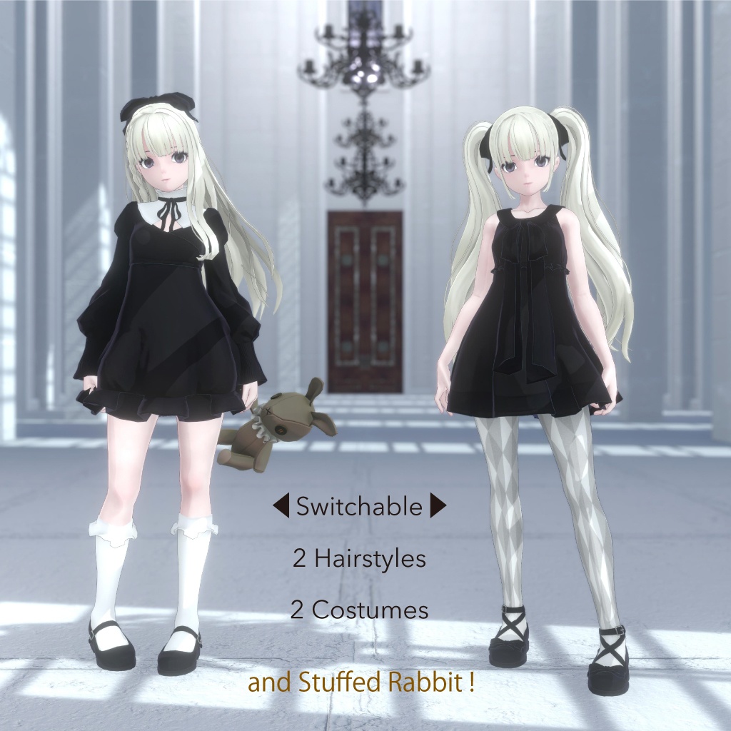 【VRChat 】オリジナル3Dアバター 「P08_Federica」