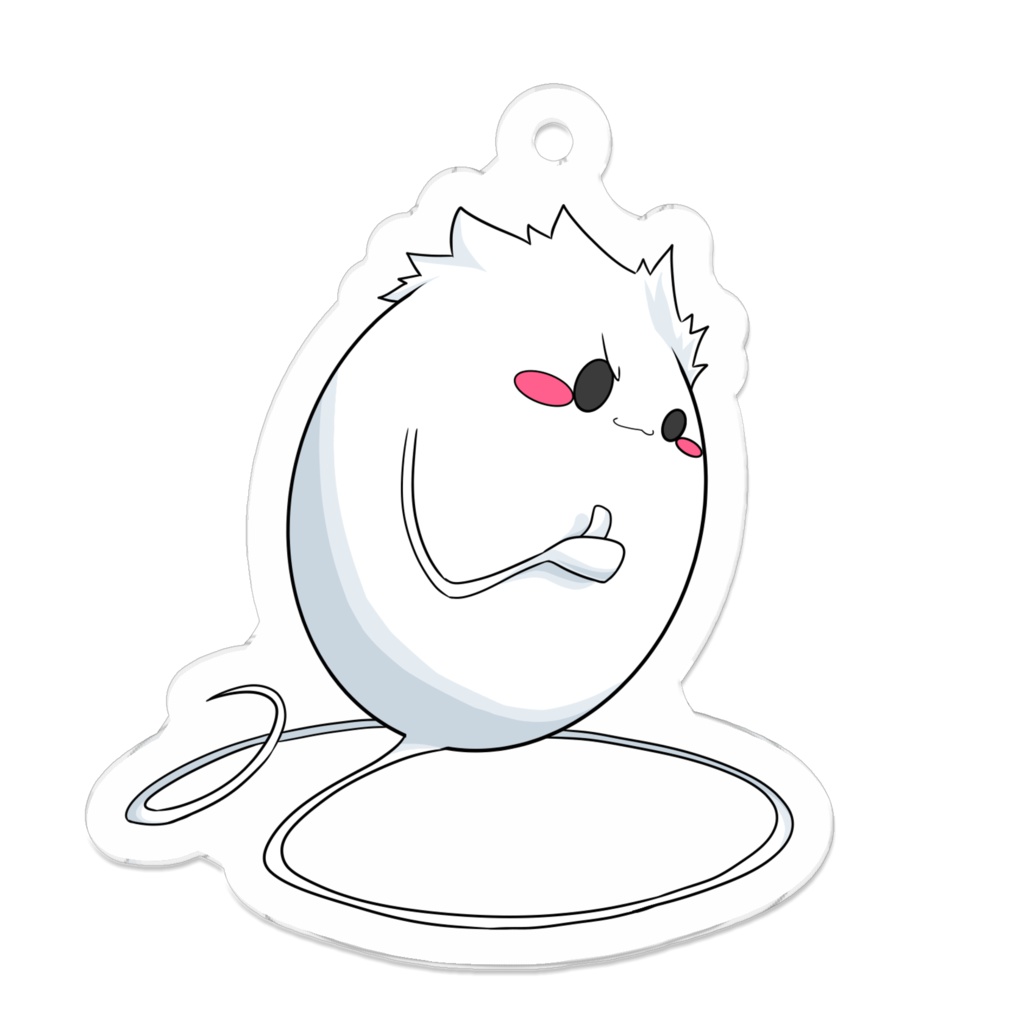 白魂アクリルキーホルダー