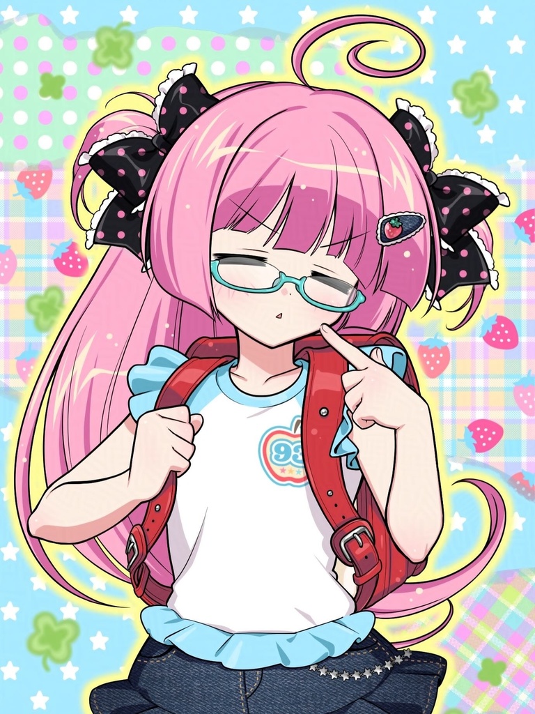 原画入りデニムペンケース+かすたむイラストオーダー