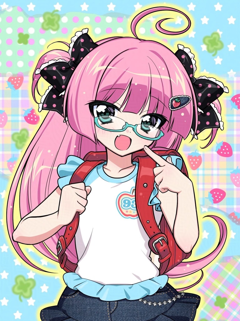 原画入りデニムペンケース+かすたむイラストオーダー