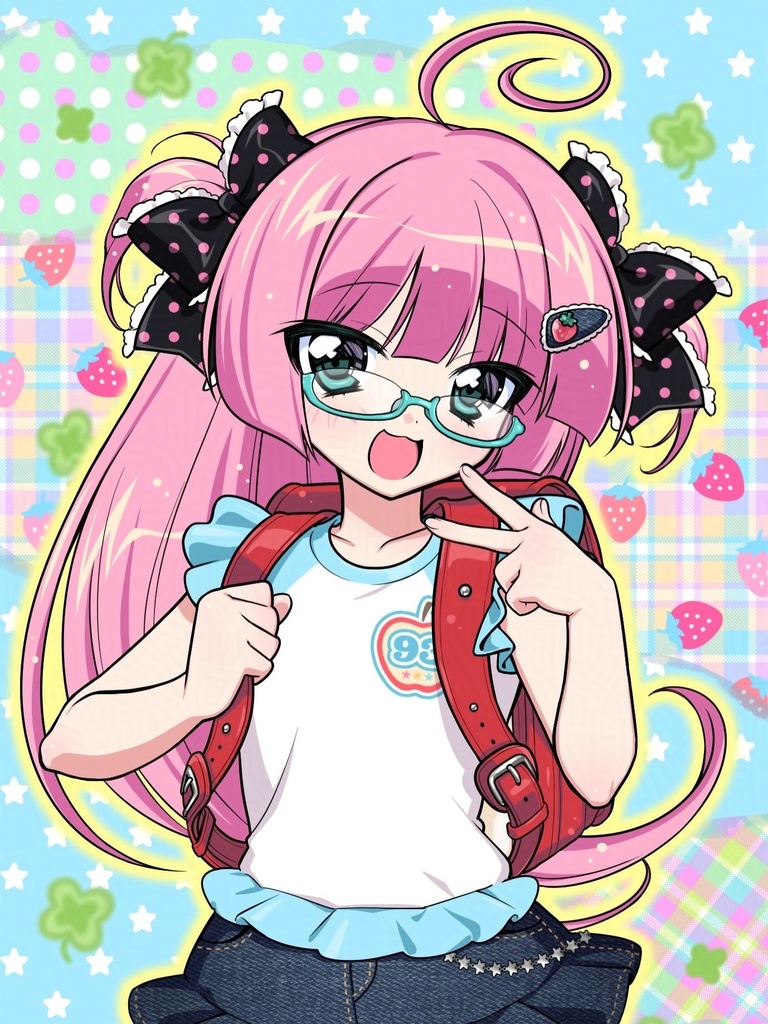 原画入りデニムペンケース+かすたむイラストオーダー