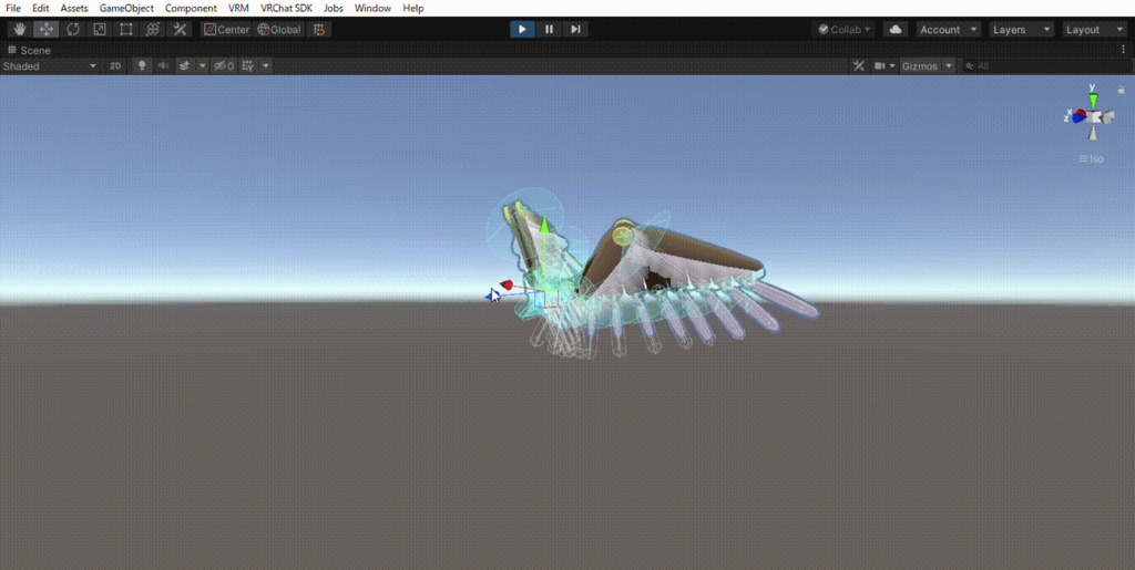 スチームパンク風の羽