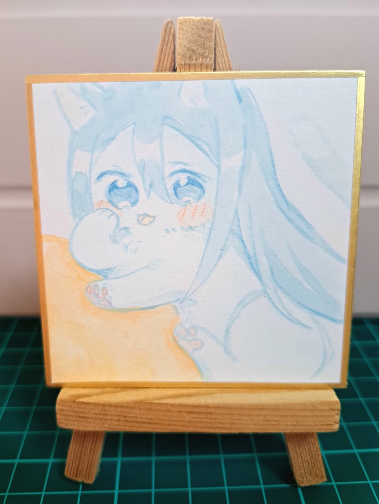 かにゃで色紙①