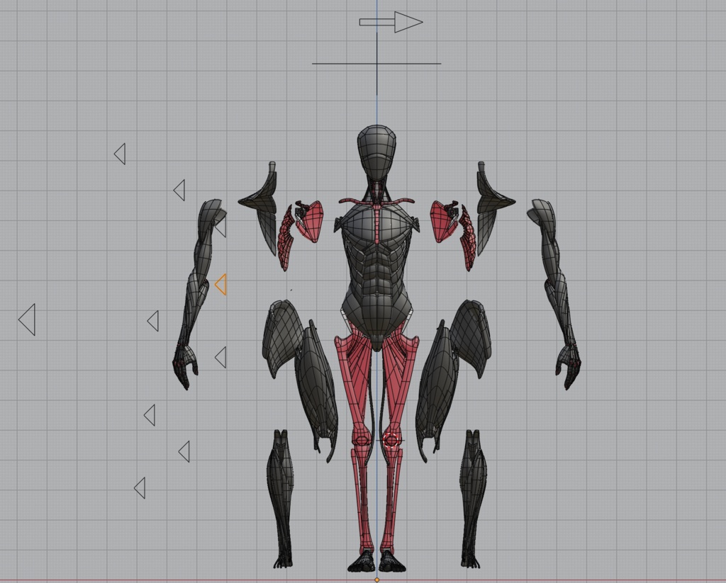 ケロロケ美術解剖学モデル