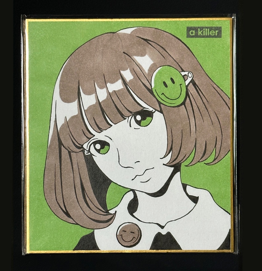 直筆ミニ色紙　B