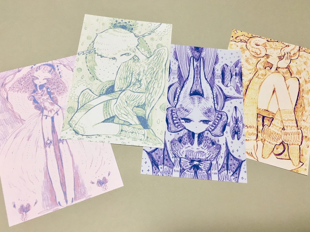 かわいいポストカード