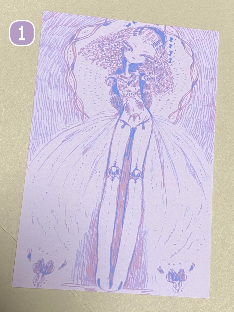 かわいいポストカード