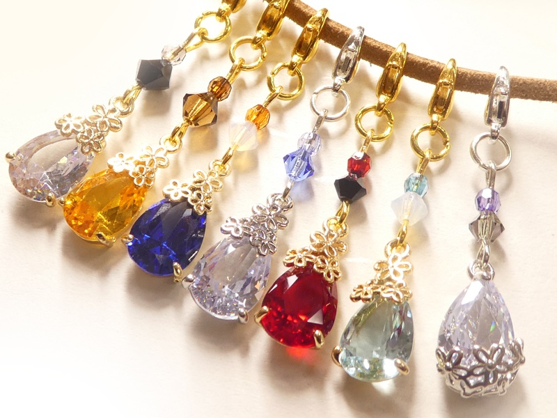 【刀剣男士カラー/マスクチャーム】〈雫に小花〉壱