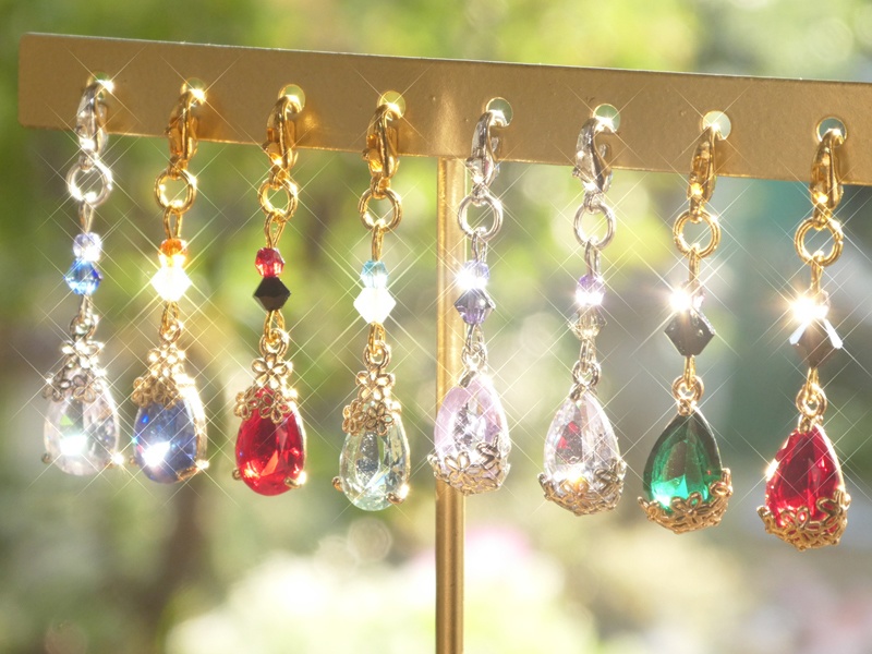 【刀剣男士カラー/マスクチャーム】〈雫に小花〉肆