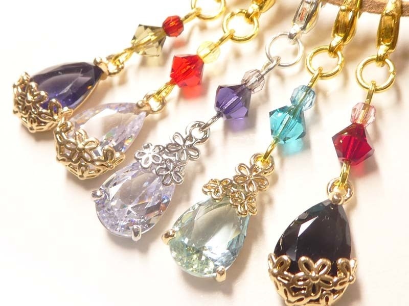 【刀剣男士カラー/マスクチャーム】〈雫に小花〉肆