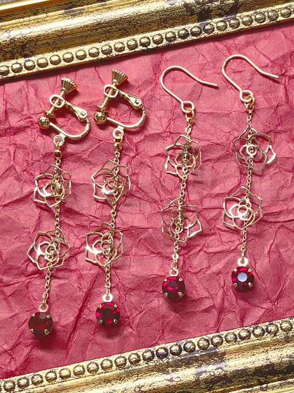 Rose〈薔薇〉イヤリング&ピアス